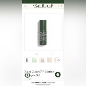 BNIB REVERSAL LIFT & FILL FORM CONTROL MARINE COLLAGEN GEL BY KAT BURKI
